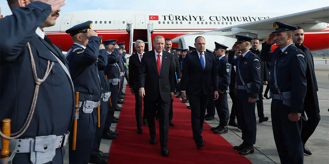 Cumhurbaşkanı erdoğan yunanistan'a gitti