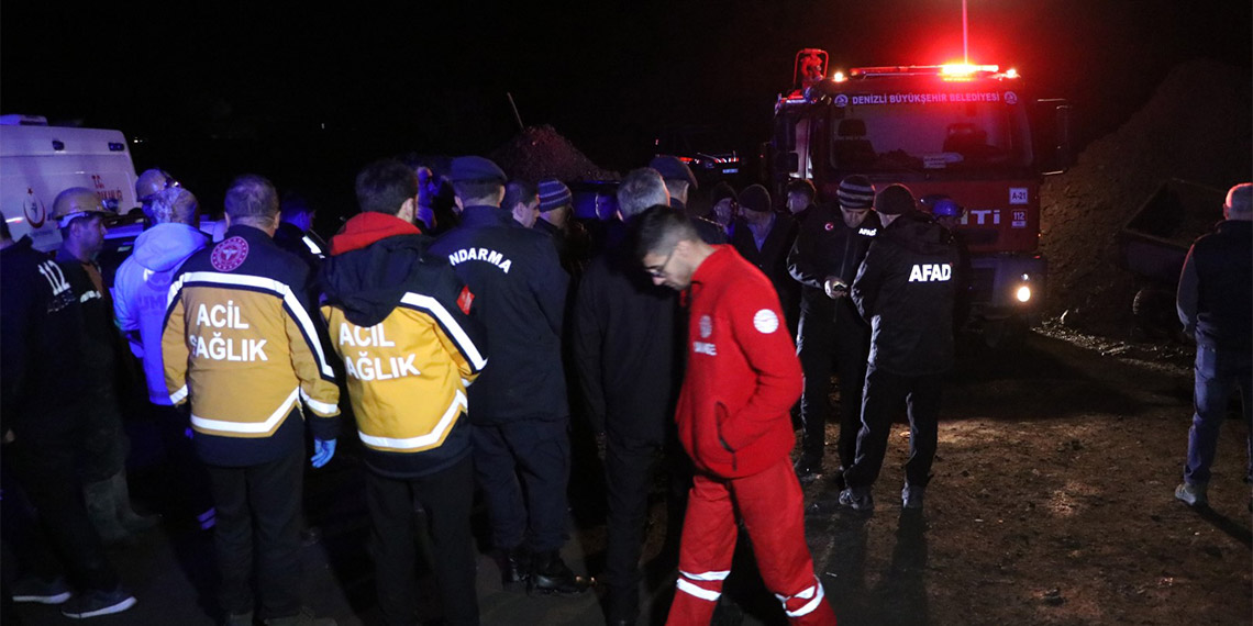 Denizli'de krom maden ocağında göçük: 2 ölü, 1 yaralı