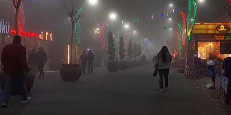 Diyarbakır'da hava trafiğine sis engeli