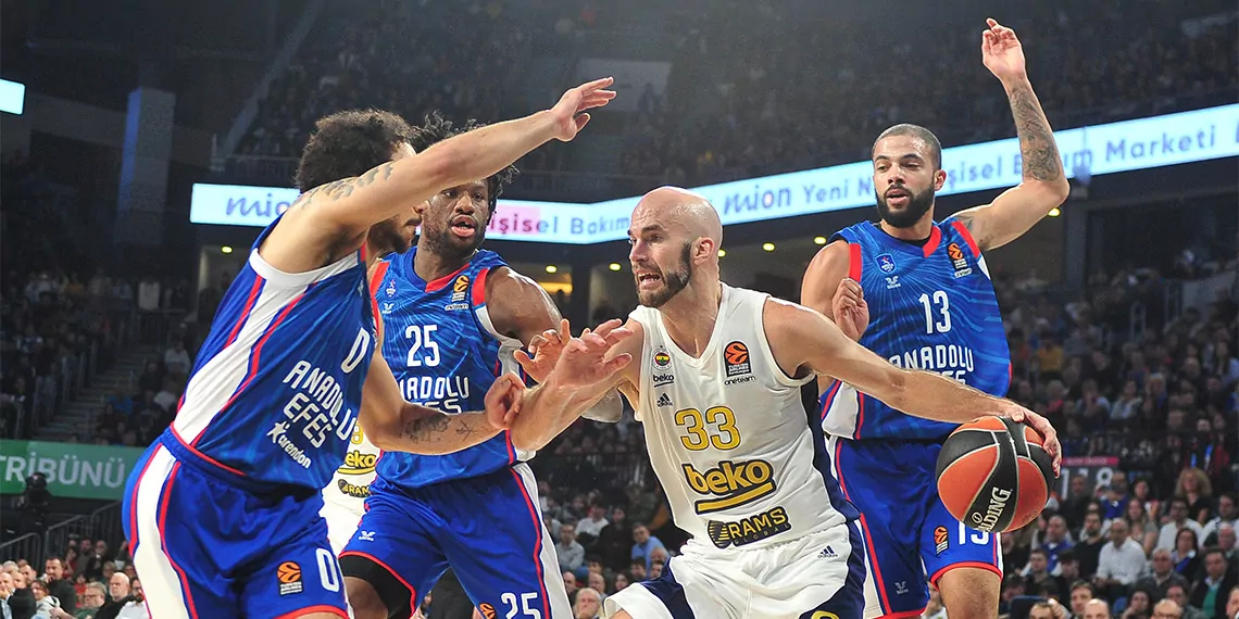 Euroleague'in türk derbisinde kazanan fenerbahçe beko