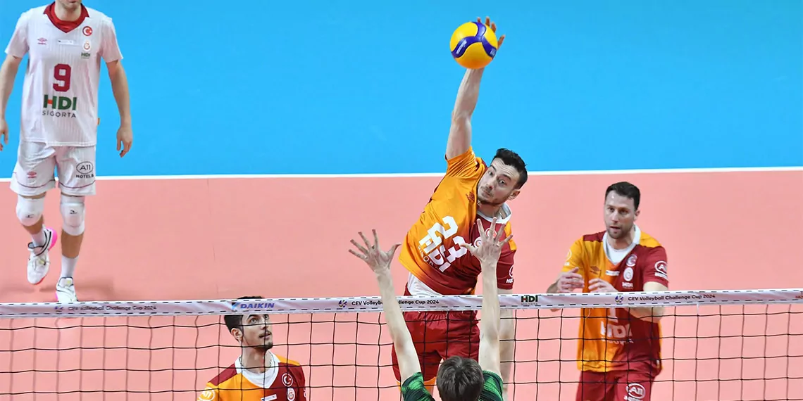 Galatasaray 2024 cev challenge kupası'nda çeyrek finale yükseldi