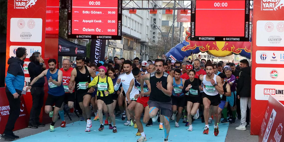 Gaziantep'te 5'inci gazi yarı maratonu'nda ödüller sahiplerini buldu