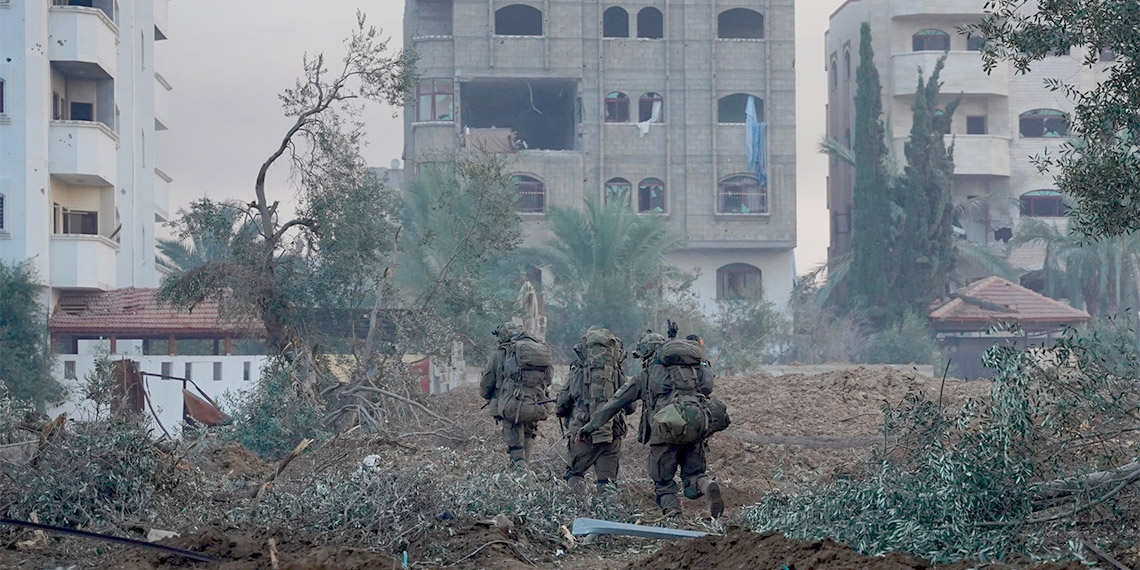 601. Tabur'un muharebe ekibinin savaşçıları Hamas'a karşı savaşıyor