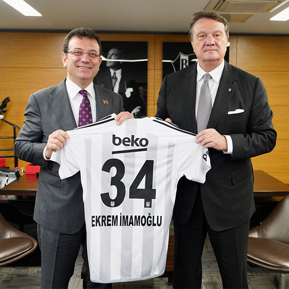 Ekrem İmamoğlu Hasan Arat'ı ziyaret etti