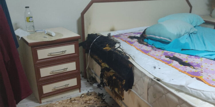 Kastamonu'da elektrikli battaniye patladı