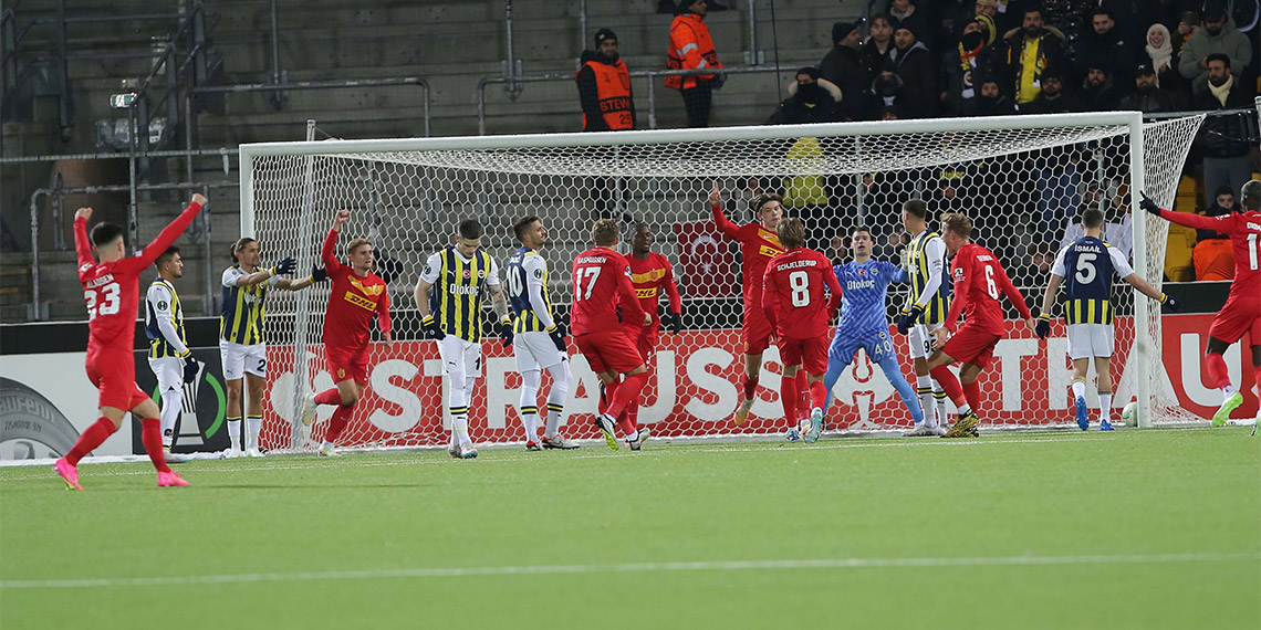 UEFA Avrupa Konferans Ligi H Grubu 5'inci maçında Danimarka ekibi Nordsjaelland Fenerbahçe'yi 6-1 mağlup etti.
