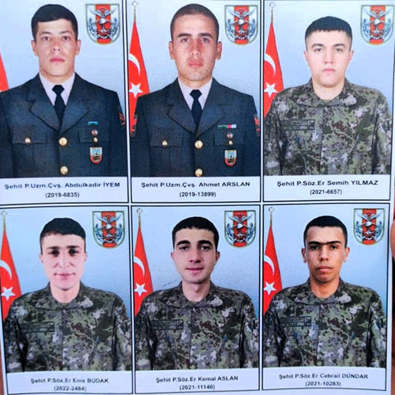 Pençe-Kilit şehitleri törenle memleketlerine uğurlandı