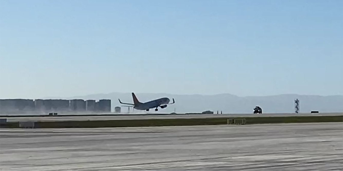 Sabiha Gökçen Havalimanı'nın 2. pistinden ilk ticari uçuş