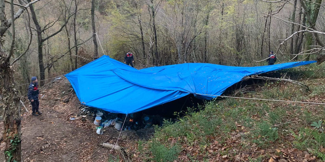 Samsun'da kaçak kazı yapan 10 şüpheli yakalandı