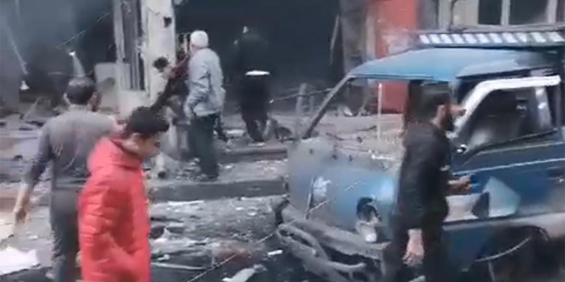 İdlib kent merkezine saldırı; 5 ölü 38 yaralı