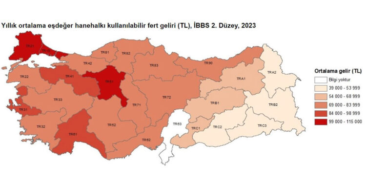 2023 yılı gelir dağılımı istatistikleri açıklandı