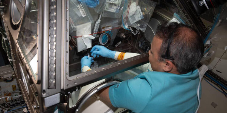 Alper Gezeravcı, uzayda bilimsel deneylerini sürdürdü