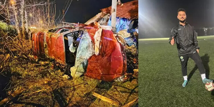 Amatör futbolcu Burak Karaköse, kazada öldü