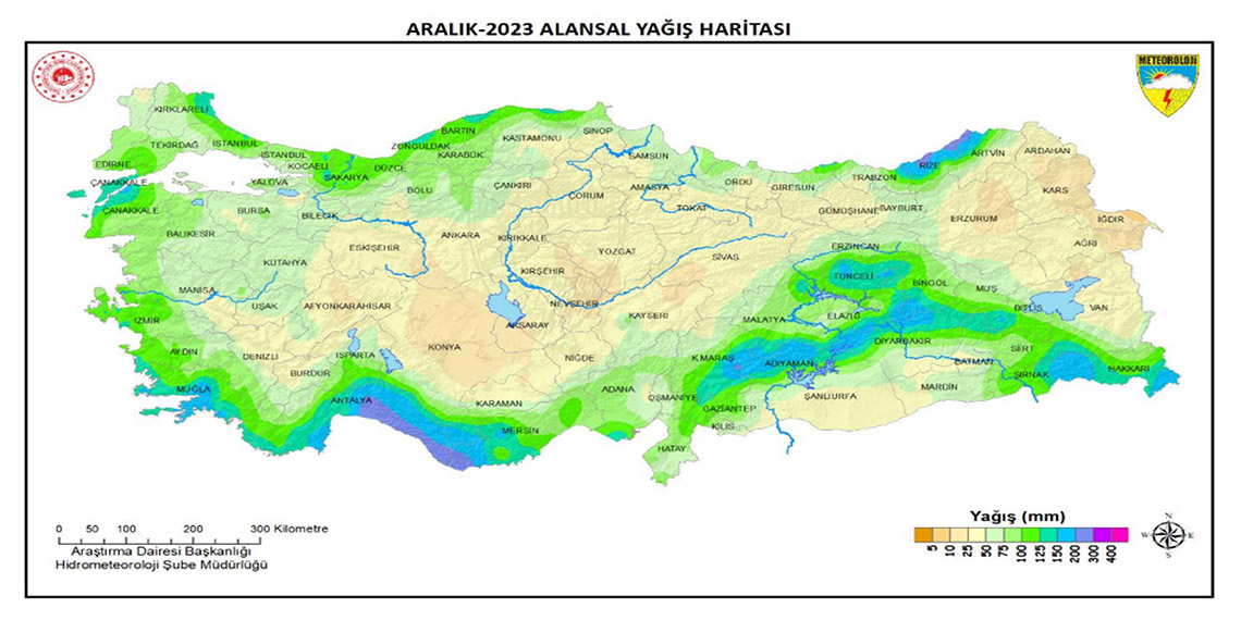 Aralık yağışları yüzde 89 arttı