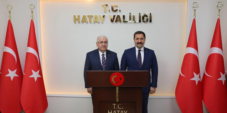 Bakan Güler, Hatay Valiliği'ni ziyaret etti