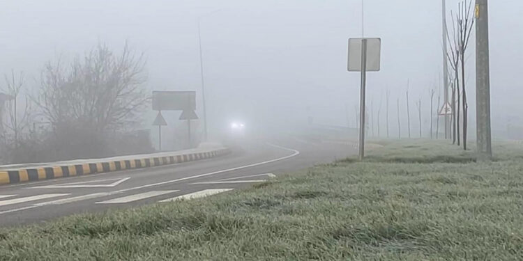 Bartın'da yoğun sis, ulaşımı olumsuz etkiledi