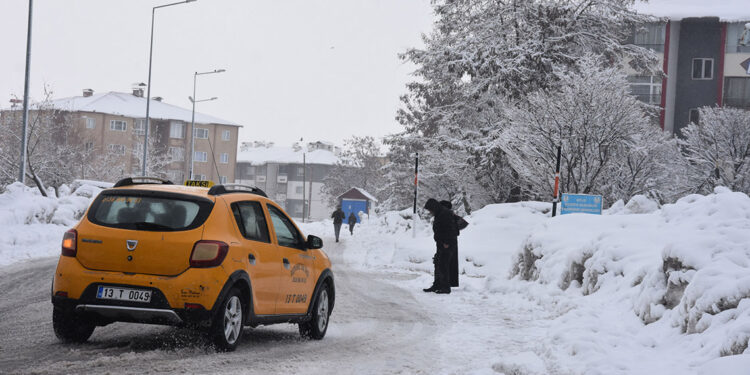 Bitlis'te 34 köy yolu kardan kapandı
