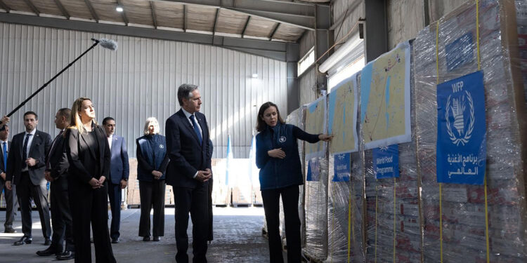 Blinken, Ürdün’de WFP deposunu ziyaret etti