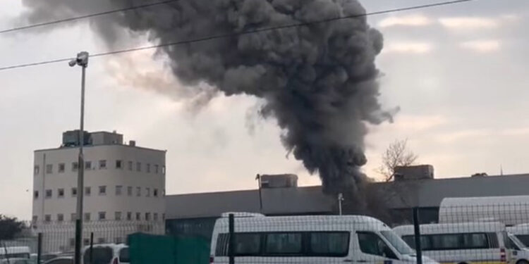 Bursa'da otobüs terminalinde yangın