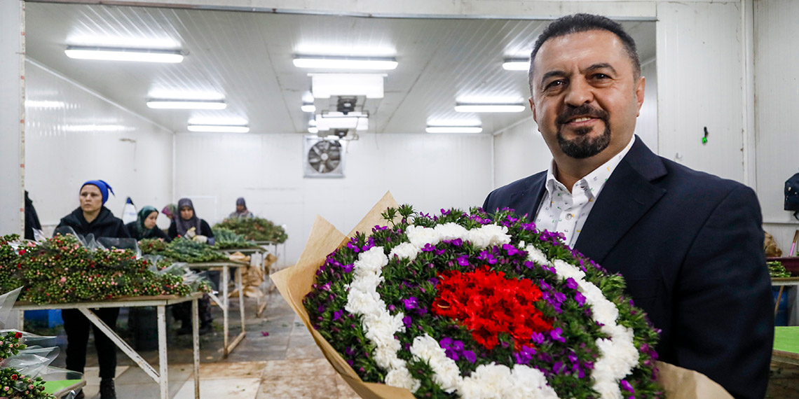 Çiçek ihracatında 2024 hedefi 160 milyon dolar