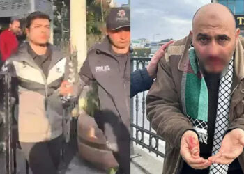 Filistin'e destek yürüyüşündeki yumruklu saldırının detayları