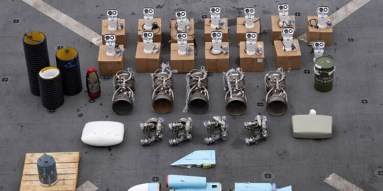 İran’ın Husilere gönderdiği füze bileşenlerini ele geçirdik