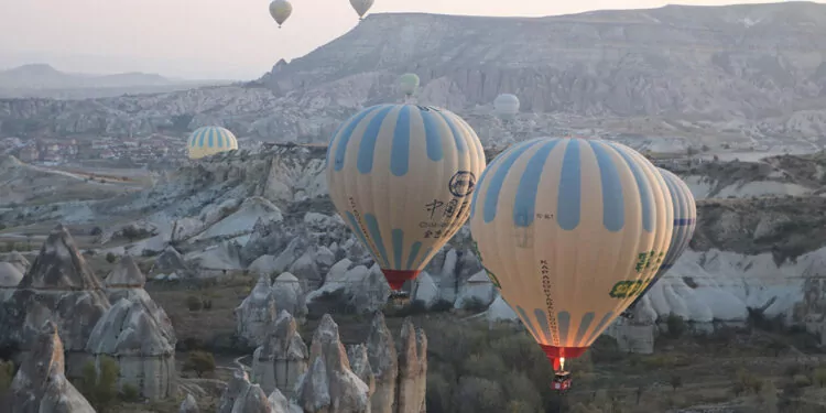Kapadokya'da 2023 yılında ziyaretçi ile rekoru kırıldı