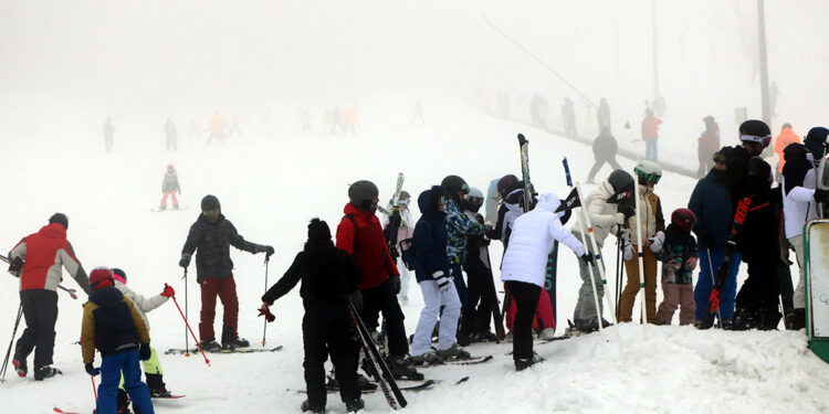 Kartalkaya sömestir tatilinde doldu, taştı