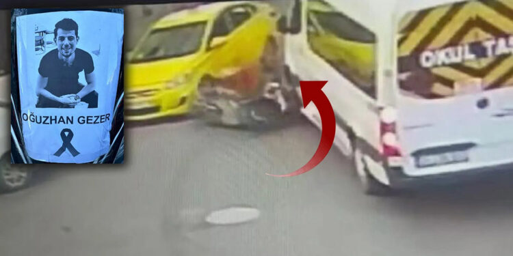 Motokurye Oğuzhan Gezer, taksi kapısına çarparak öldü