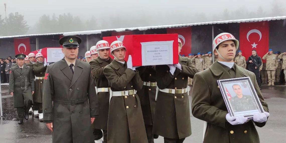 Pençe-kilit şehitleri için şırnak’ta uğurlama töreni