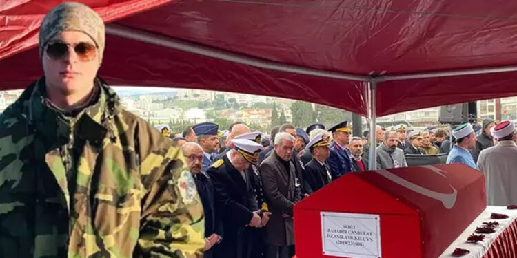 Şehit Astsubay Bahadır Canbulat, toprağa verildi