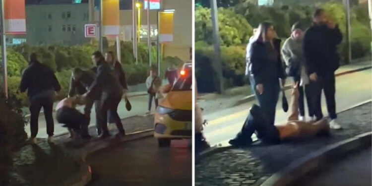Şişli'de taksi şoförü kadını yerde sürükleyerek darbetti