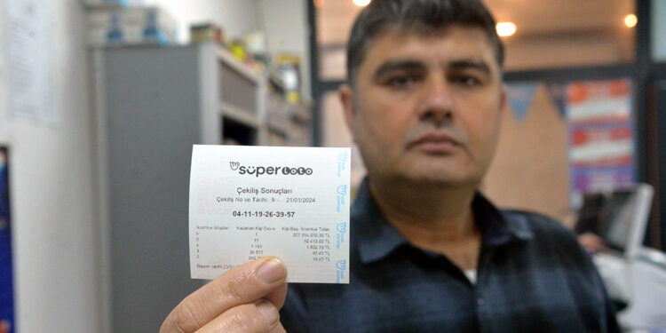 Süper Loto'nun rekor ikramiyesi, Kahramanmaraş'a çıktı