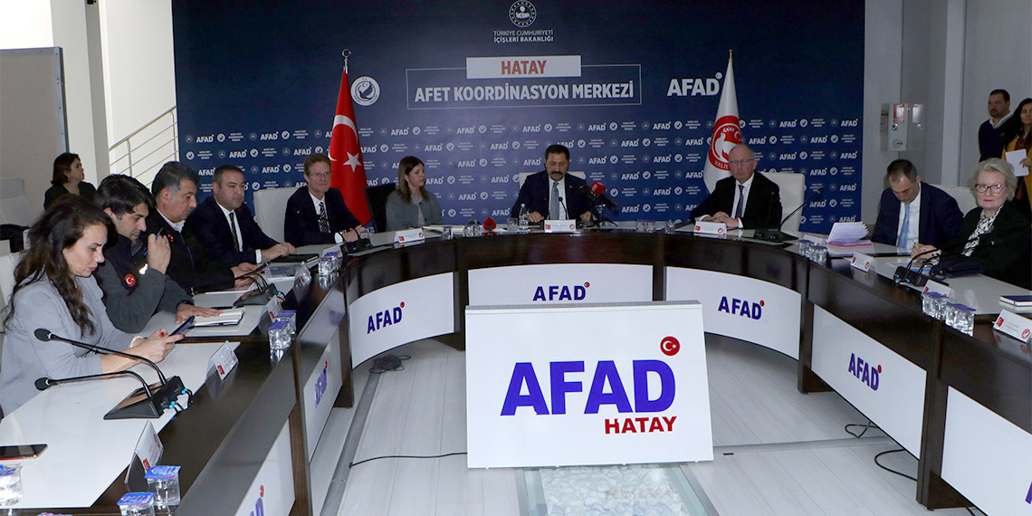 Avrupa Birliği Türkiye Delegasyonu Başkanı, Büyükelçi Nikolaus Meyer-Landrut, beraberindeki heyetle Hatay'a geldi.