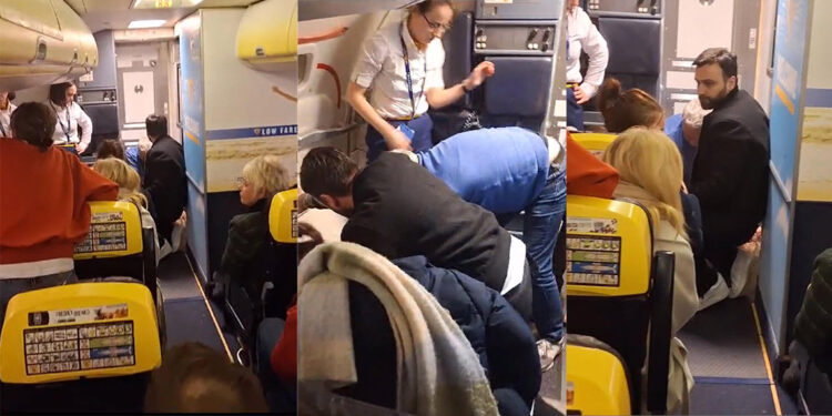 Alkollü yolcu uçağı birbirine kattı