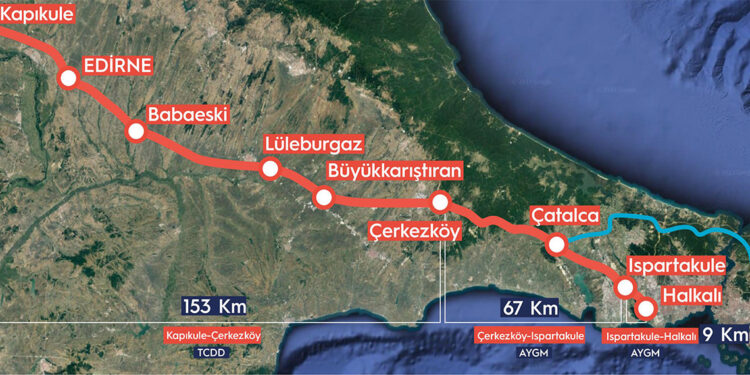 Çerkezköy-Kapıkule hızlı tren hattı 2025'te bitecek