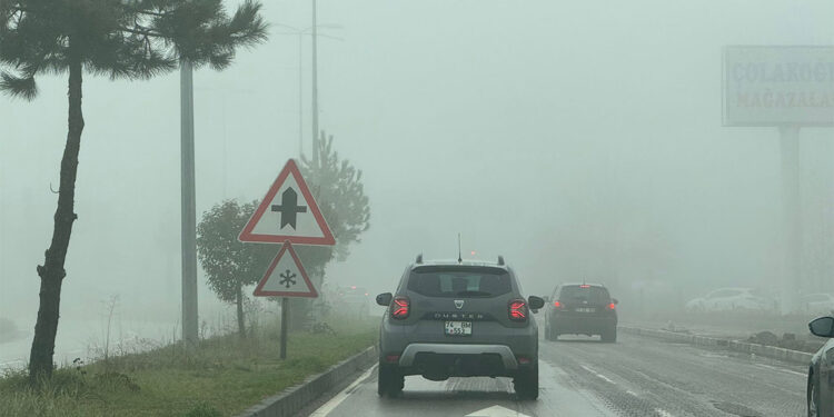 Bartın'da yoğun sis