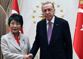 Erdoğan Japonya Dışişleri Bakanı Kamikawa Yoko'yu kabul etti