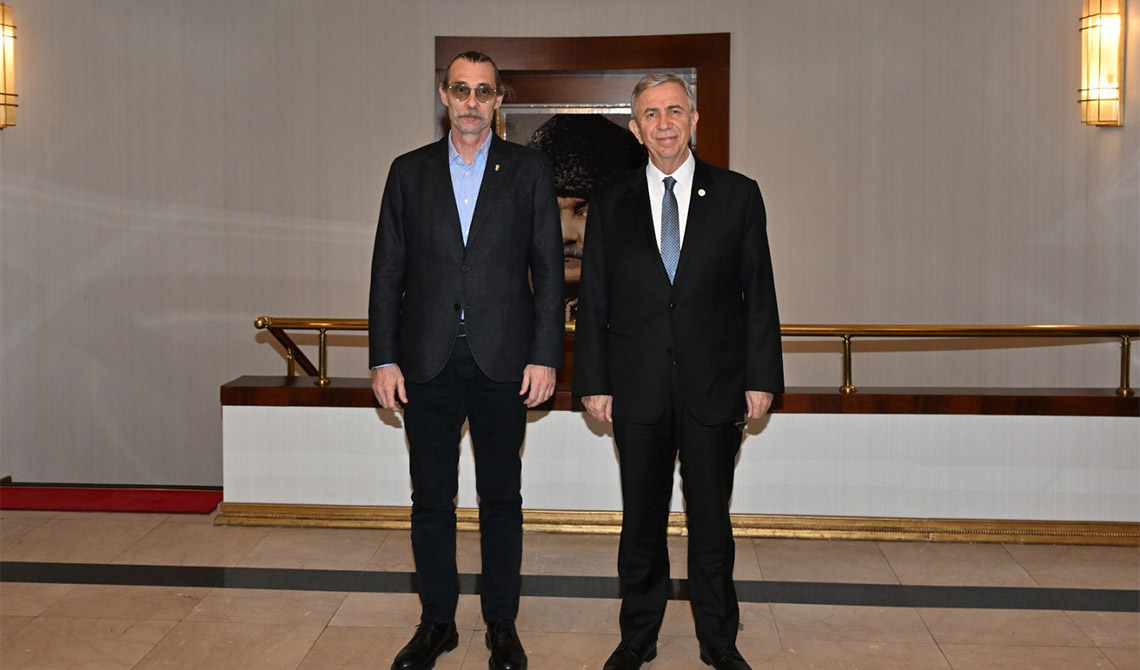 Erdal Beşikçioğlu Mansur Yavaş'ı ziyaret etti