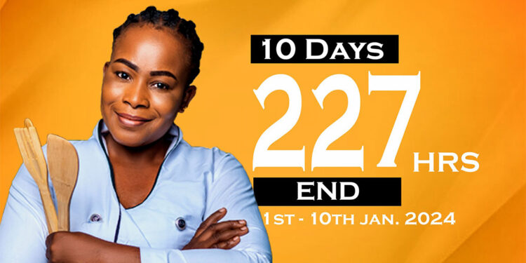 Ganalı şef 227 saat yemek pişirerek dünya rekoru kırdı