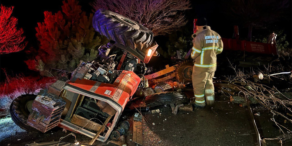 Kırıkkale'de kamyon ile traktör çarpıştı; 1 ölü 1 yaralı