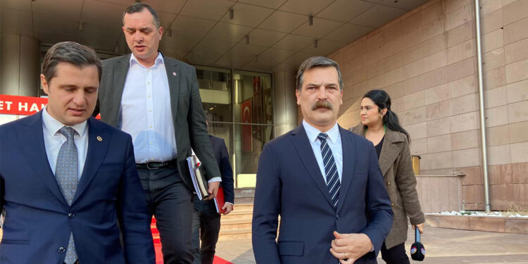 Özgür Özel Türkiye İşçi Partisi Genel Başkanı ile görüştü