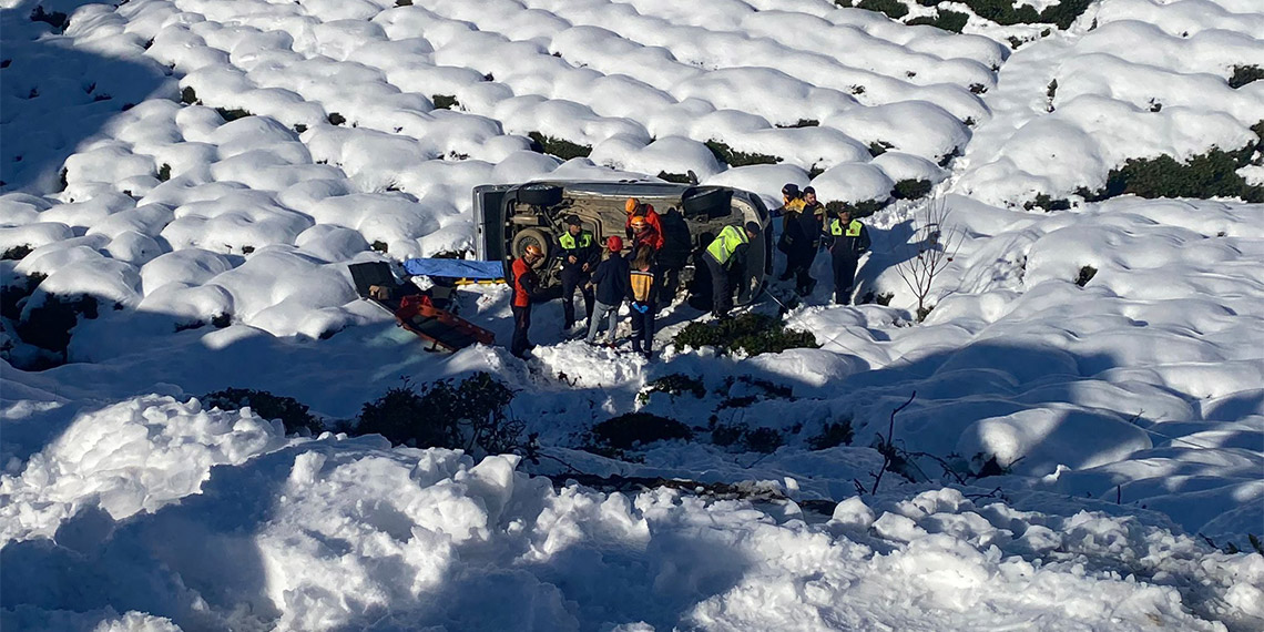Çay tarlasına yuvarlanan hafif ticari aracın sürücüsü öldü