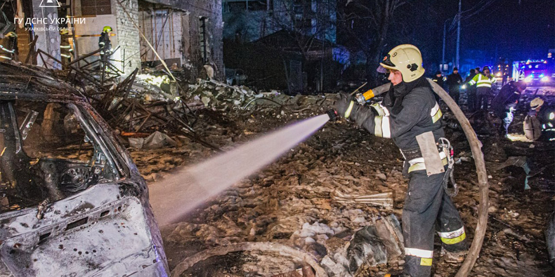 Rusya, Harkiv'deki bir oteli vurdu