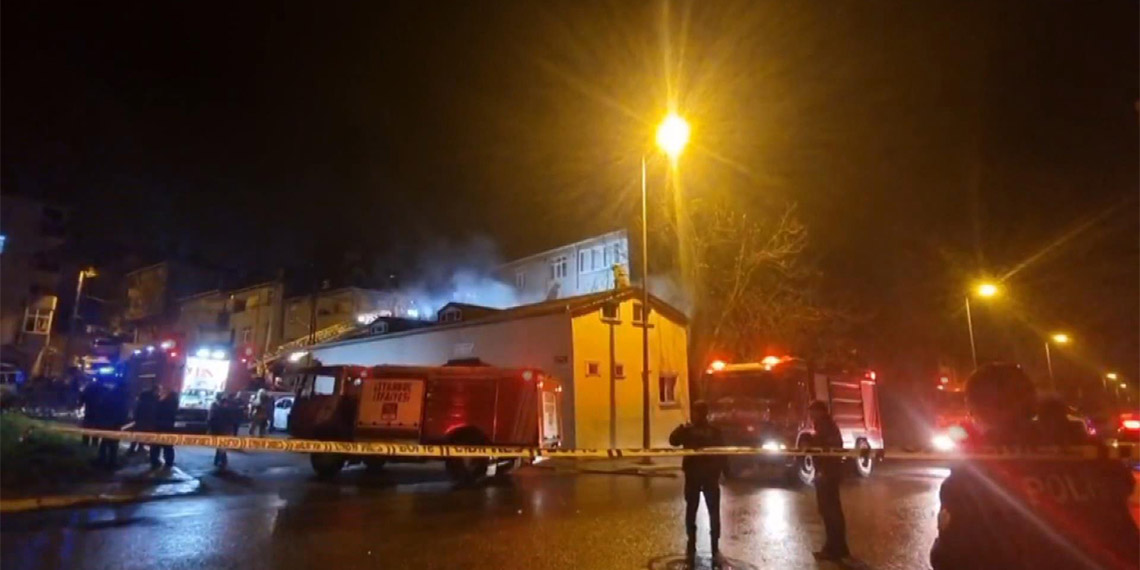 Sultanbeyli'de Kur'an kursunda yangın