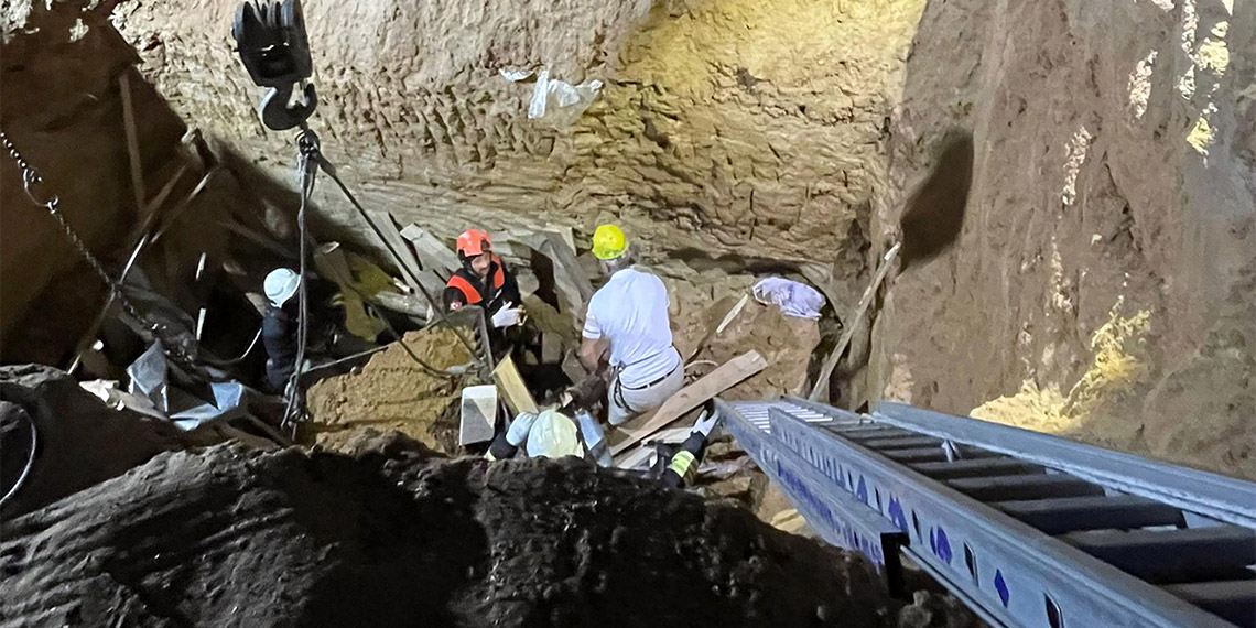 Tekirdağ'da fabrika inşaatında göçük; 1 ölü, 1 yaralı