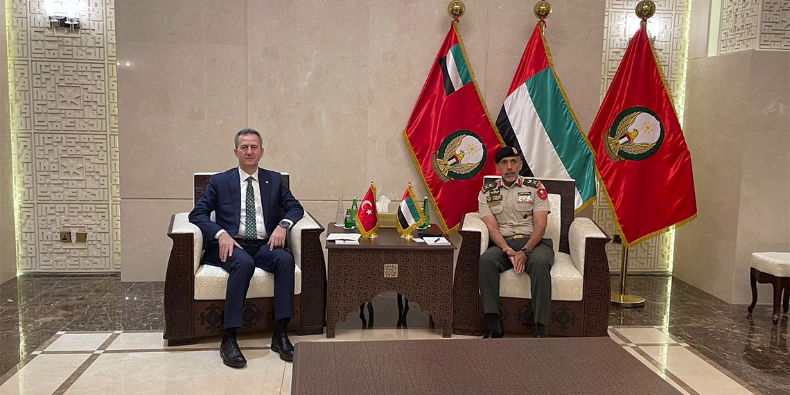 Savunma Sanayii Başkanlığı liderliğinde, 30-31 Ocak 2024 tarihleri arasında, Birleşmiş Arap Emirlikleri başkenti Abu Dabi’de organize edilen Çalıştaya, Türk Savunma Sanayii şirketlerinin yöneticileri ile bölge otoritelerinin ve şirketlerinin temsilcileri katıldı.