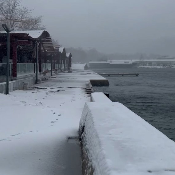 Marmara'da fırtına ve kar yağışı; Adaya 2 gün ulaşım sağlanamadı