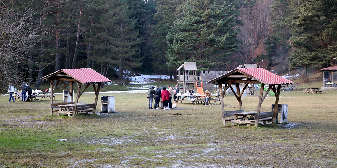 Yeni yılın ilk gününde Abant'a akın ettiler