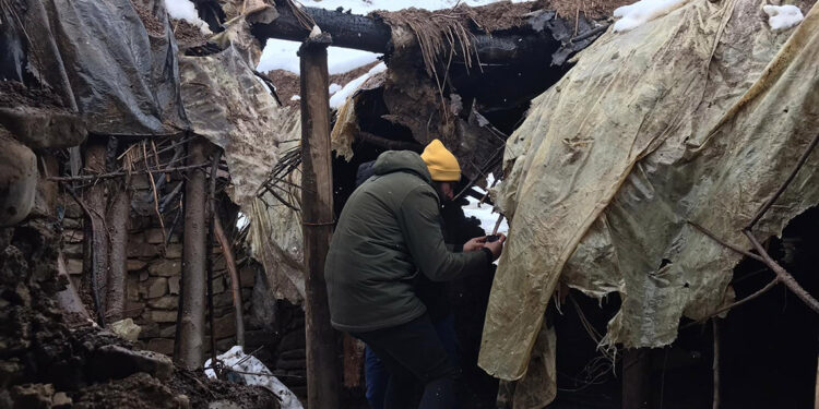 Ağılda sobadan çıkan yangında 15 küçükbaş öldü